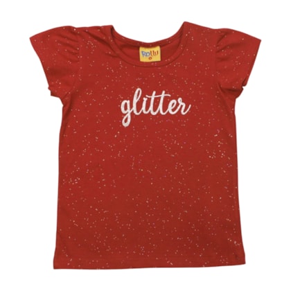 Blusa Manga Curta Estampa Glitter 25152 - Rollu 