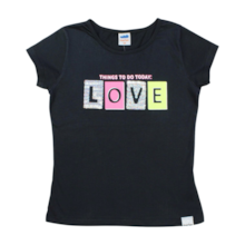 Blusa Manga Curta Estampa Love 44894 - Marlan