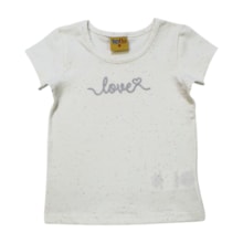 Blusa Manga Curta Estampa Love Glitter 25100 - Rollu