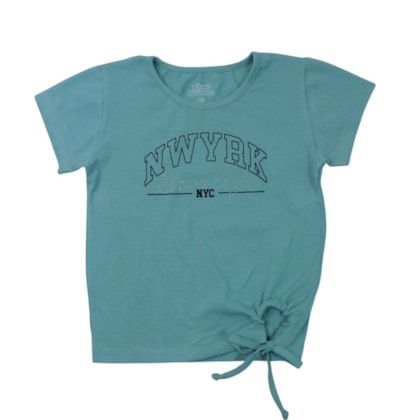 Blusa Manga Curta Estampa New York 40003 - Bicho Bagunça