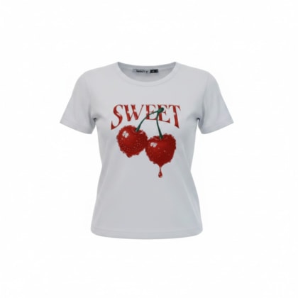 Blusa Manga Curta Estampa Sweet M00579 - Minty