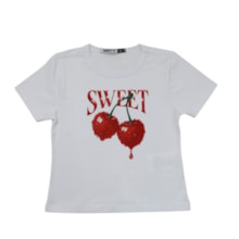 Blusa Manga Curta Estampa Sweet M00579 - Minty