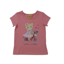 Blusa Manga Curta Estampada Ursa 27043 - Rollu