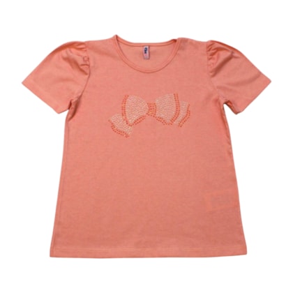 Blusa Manga Curta Laço Strass S31151 - 4You
