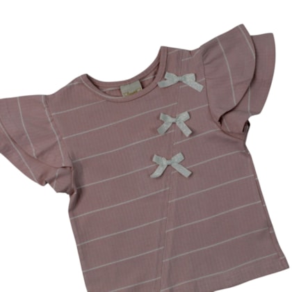 Blusa Manga Curta Listrada 22466 - Angerô