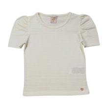 Blusa Manga Curta Trabalhada 200028 - Tiny Joy 
