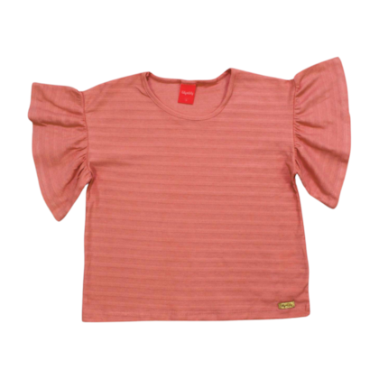 Blusa Manga Curta Trabalhada 50813 - Kely Kety