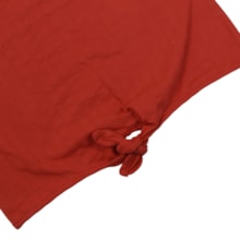 Blusa Manga Curta Trabalhada com Nó 502854 - Lecimar