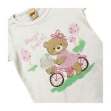 Blusa Manga Curta Ursa com Strass 9493 - Livy