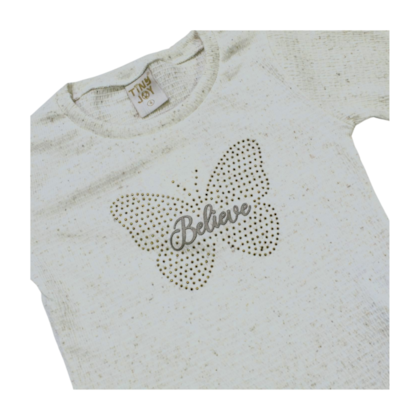 Blusa Manga Longa Estampa Borboleta 11800 - Tiny Joy 