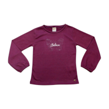 Blusa Manga Longa Estampa Borboleta 11800 - Tiny Joy 