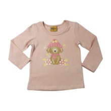 Blusa Manga Longa Estampa Cachorro 26101 - Rollu