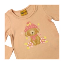 Blusa Manga Longa Estampa Cachorro 26101 - Rollu