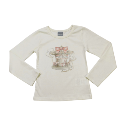Blusa Manga Longa Estampa Carrossel 55835 - Brandili Mundi 