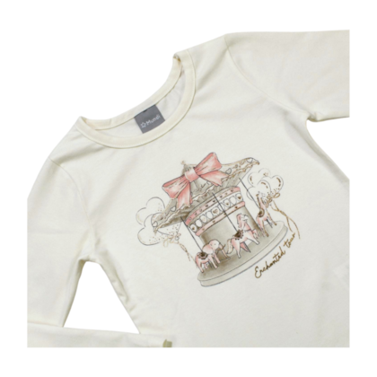 Blusa Manga Longa Estampa Carrossel 55835 - Brandili Mundi 