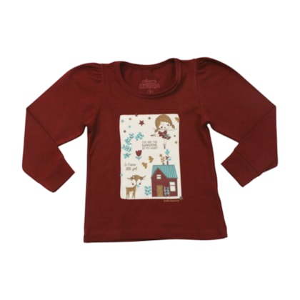 Blusa Manga Longa Estampa Casa 1415 - Bicho Bagunça