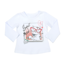 Blusa Manga Longa Estampa Gatinha 211235 - Elian