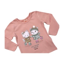 Blusa Manga Longa Estampa Gatinhos 60614 - Kely Kety