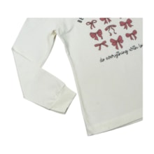 Blusa Manga Longa Estampa Laços 3400 - Bicho Bagunça