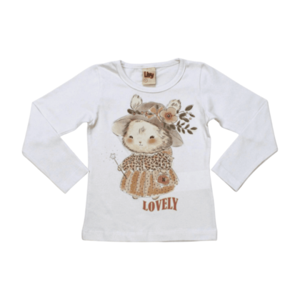 Blusa Manga Longa Estampa Lovely 9017 - Livy 