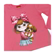 Blusa Manga Longa Estampa Menina 1001496 - Kyly