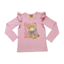 Blusa Manga Longa Estampa Ursa 23139 - Rollu 