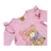 Blusa Manga Longa Estampa Ursa 23139 - Rollu 