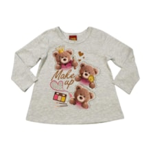 Blusa Manga Longa Estampa Ursos 1000748 - Kyly
