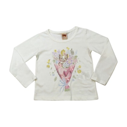 Blusa Manga Longa Gata com Laços  9617 - Livy