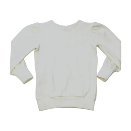 Blusa Manga Longa Trabalhada com Pérolas 2000885 - Milon 