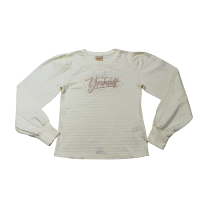 Blusa Manga Longa Trabalhada Youself com Strass 22444 - Angerô