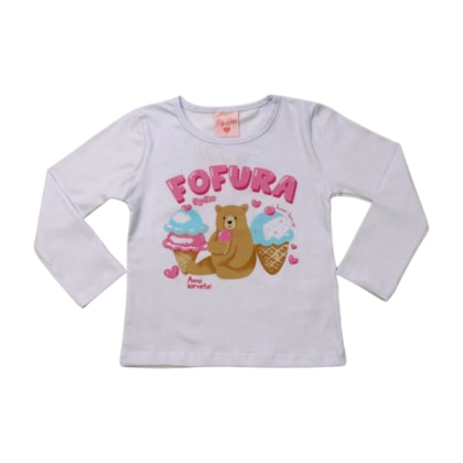 Blusa Manga Longa Urso Fofura 8285 - By Gus
