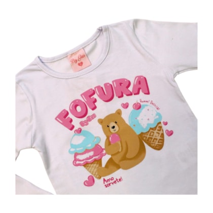Blusa Manga Longa Urso Fofura 8285 - By Gus