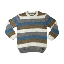 Blusão Masculino Tricot com Listras 2001622 - Milon