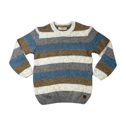 Blusão Masculino Tricot com Listras 2001622 - Milon