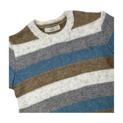 Blusão Masculino Tricot com Listras 2001622 - Milon