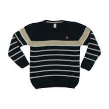 Blusão Tricô Masculino Listrado 38002 - Glinny