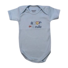 Body Manga Curta Bordado Mamãe 10728 - Yuk´s