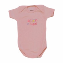 Body Manga Curta Bordado Papai 10729 - Yuk´s