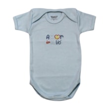 Body Manga Curta Bordado Vovó 10730 - Yuk´s