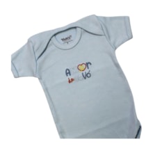 Body Manga Curta Bordado Vovó 10730 - Yuk´s