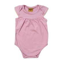 Body Manga Curta com Strass 25103 - Rollu