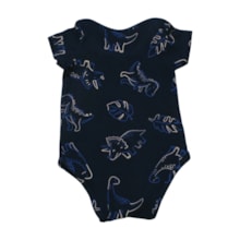 Body Manga Curta Estampado Dinossauro 25206 - Rollu   