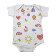 Body Manga Curta Feminino Canelado com Silk Sortido 37 - Magi  