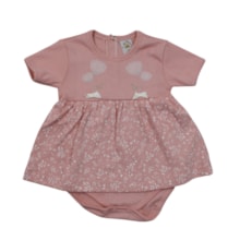 Body Manga Curta Feminino com Saia Sortido 1081 - Nilly Baby