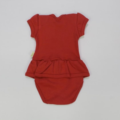 Body Manga Curta Mamãe Noel com Saia 3112 - Yuk´s