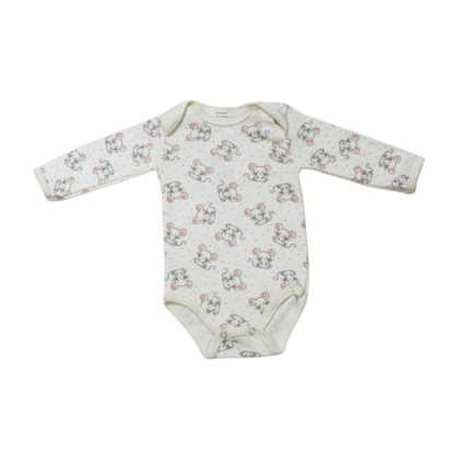 Body Manga Longa Estampa Sortidas Feminino 1002127 - Bebezinho