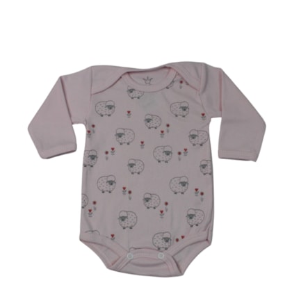 Body Manga Longa Feminino Estampado Ovelinha 72 - Magi