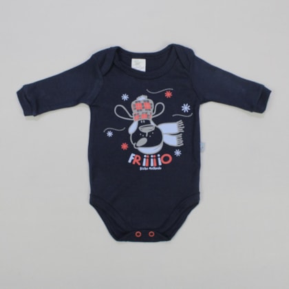 Body Manga Longa Masculino Estampado Dog 7622 - Bicho Molhado