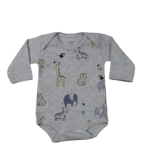 Body Manga Longa Masculino Estampado Safari 87 - Magi